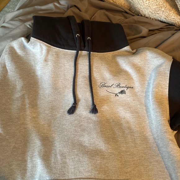 Black and Gray Hazel Hoodie - Picture 1 of 4